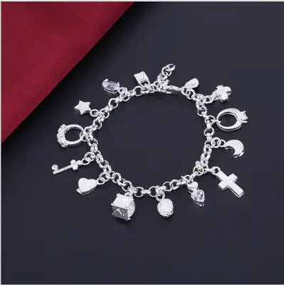 Cross and Moon Bracelet for Parties and Everyday Wear