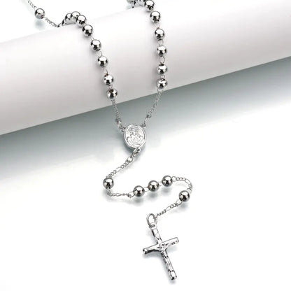 Cross Bead Pendant Necklace, Cross Necklace